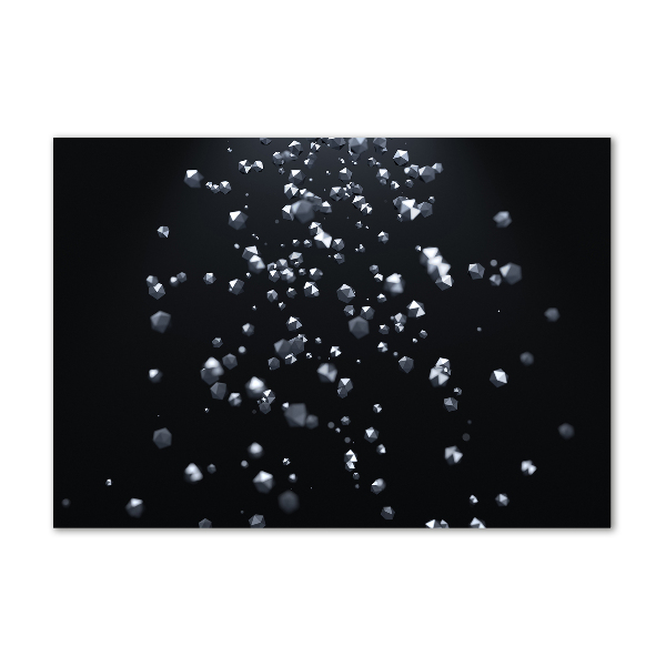 Foto en cristal de alta calidad con impresión uv horizontal Abstracción 3D