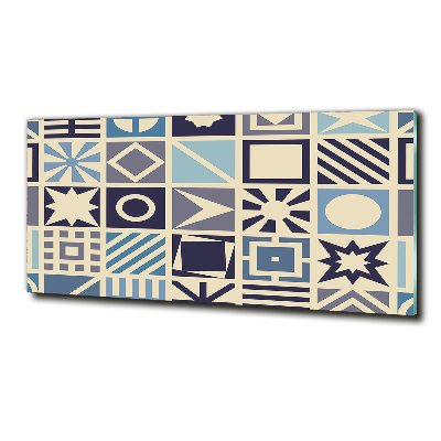 Foto en cristal de alta calidad con impresión uv horizontal Fondo geométrico