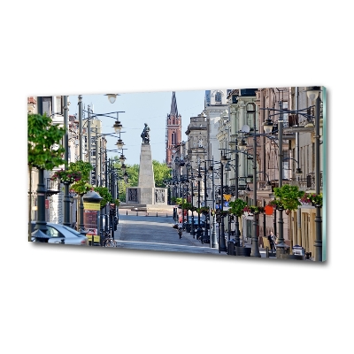 Impresión en cristal con acabado brillante horizontal Lodz, Polonia