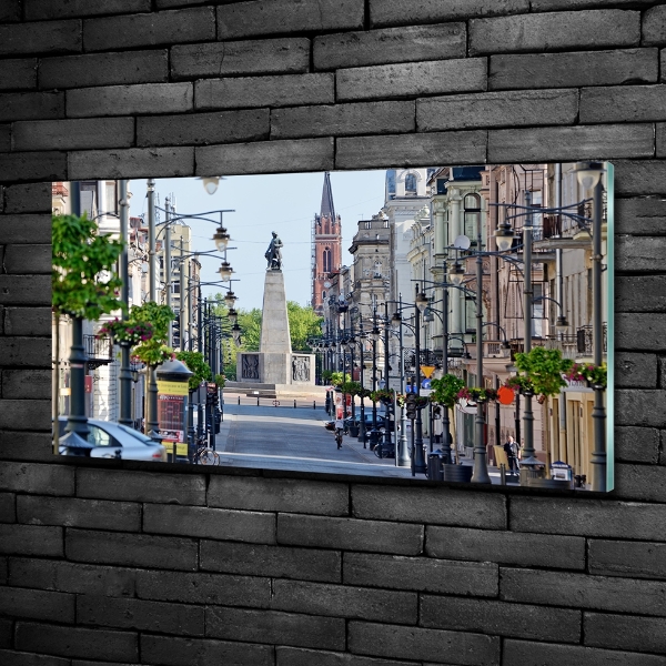 Impresión en cristal con acabado brillante horizontal Lodz, Polonia