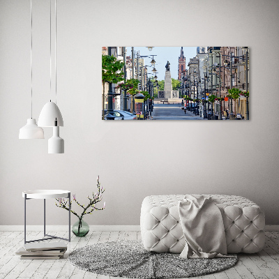 Impresión en cristal con acabado brillante horizontal Lodz, Polonia