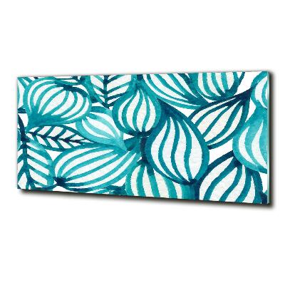 Cuadro decorativo de vidrio para salón horizontal Patrón floral