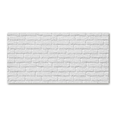 Cuadro decorativo de vidrio para salón horizontal pared de ladrillos
