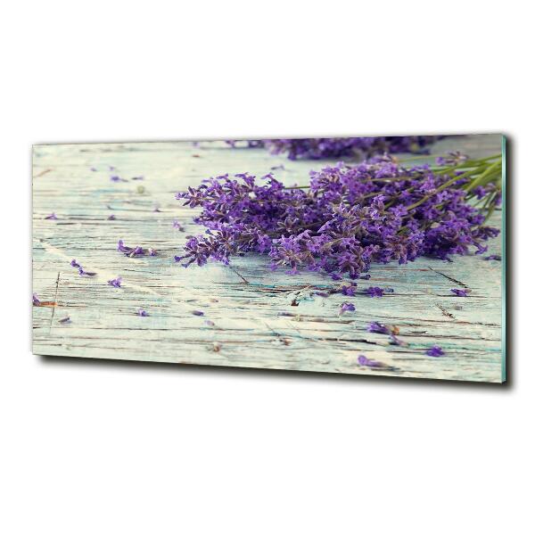 Foto en cristal de alta calidad con impresión uv horizontal Lavanda