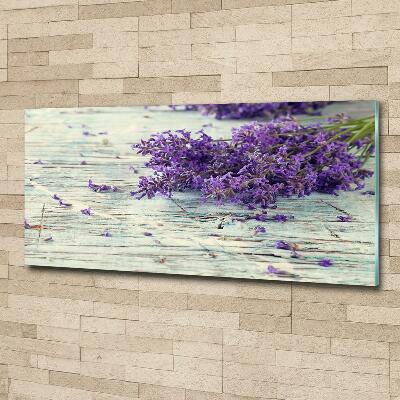Foto en cristal de alta calidad con impresión uv horizontal Lavanda