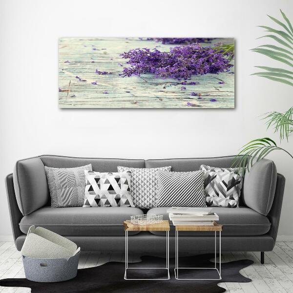 Foto en cristal de alta calidad con impresión uv horizontal Lavanda