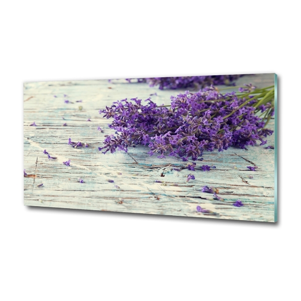 Foto en cristal de alta calidad con impresión uv horizontal Lavanda