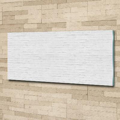 Cuadro de cristal templado moderno horizontal pared de ladrillos