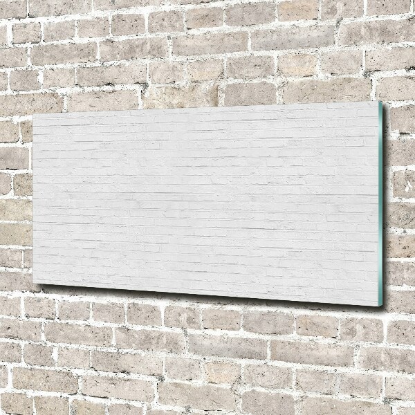 Cuadro de cristal templado moderno horizontal pared de ladrillos