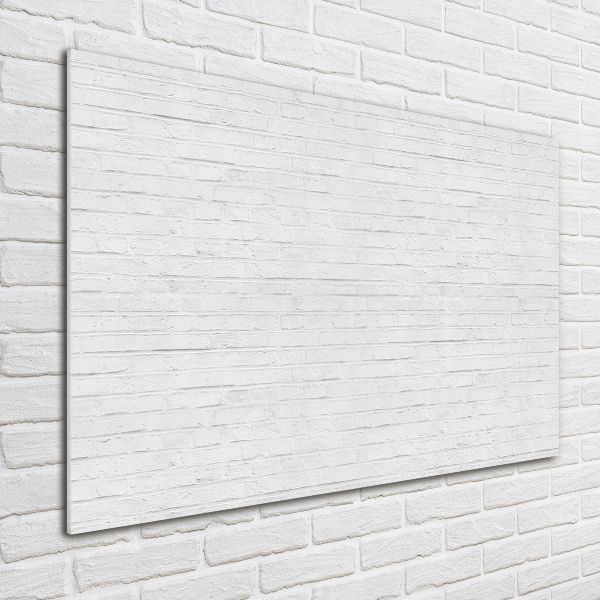 Cuadro de cristal templado moderno horizontal pared de ladrillos