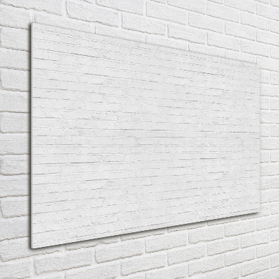 Cuadro de cristal templado moderno horizontal pared de ladrillos