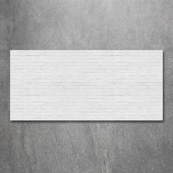 Cuadro de cristal templado moderno horizontal pared de ladrillos