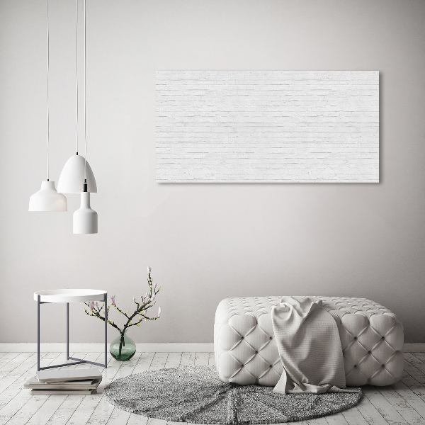 Cuadro de cristal templado moderno horizontal pared de ladrillos