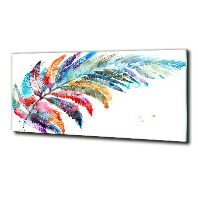 Cuadro decorativo de vidrio para salón horizontal Bolígrafo de colores