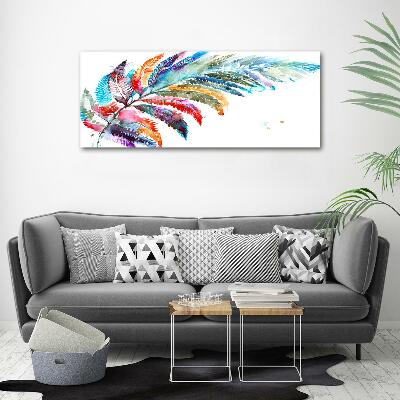 Cuadro decorativo de vidrio para salón horizontal Bolígrafo de colores