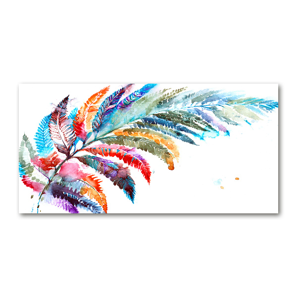 Cuadro decorativo de vidrio para salón horizontal Bolígrafo de colores