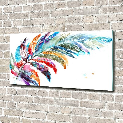 Cuadro decorativo de vidrio para salón horizontal Bolígrafo de colores