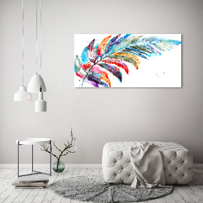 Cuadro decorativo de vidrio para salón horizontal Bolígrafo de colores