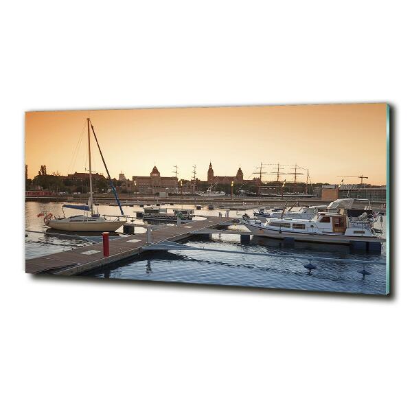 Foto en cristal de alta calidad con impresión uv horizontal Szczecin, Polonia