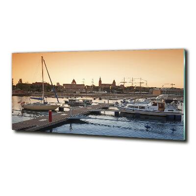 Foto en cristal de alta calidad con impresión uv horizontal Szczecin, Polonia