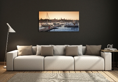 Foto en cristal de alta calidad con impresión uv horizontal Szczecin, Polonia