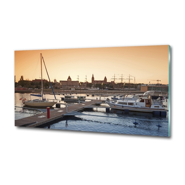 Foto en cristal de alta calidad con impresión uv horizontal Szczecin, Polonia