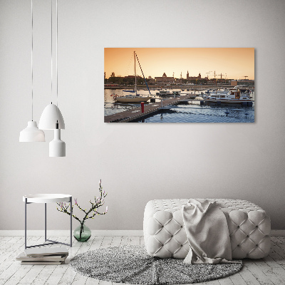 Foto en cristal de alta calidad con impresión uv horizontal Szczecin, Polonia