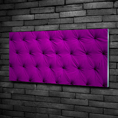 Cuadro de cristal templado moderno horizontal pared de terciopelo