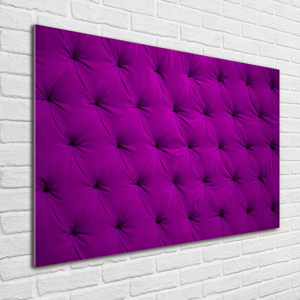 Cuadro de cristal templado moderno horizontal pared de terciopelo