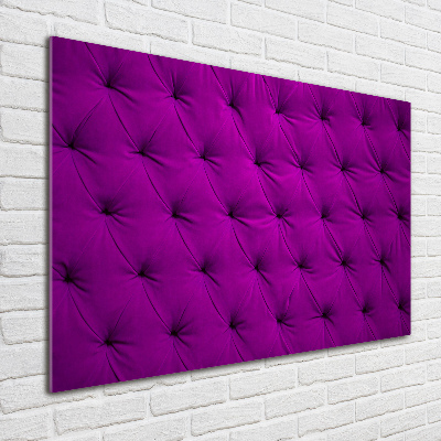 Cuadro de cristal templado moderno horizontal pared de terciopelo