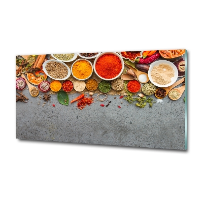 Cuadro de cristal templado moderno horizontal Mezcla de especias
