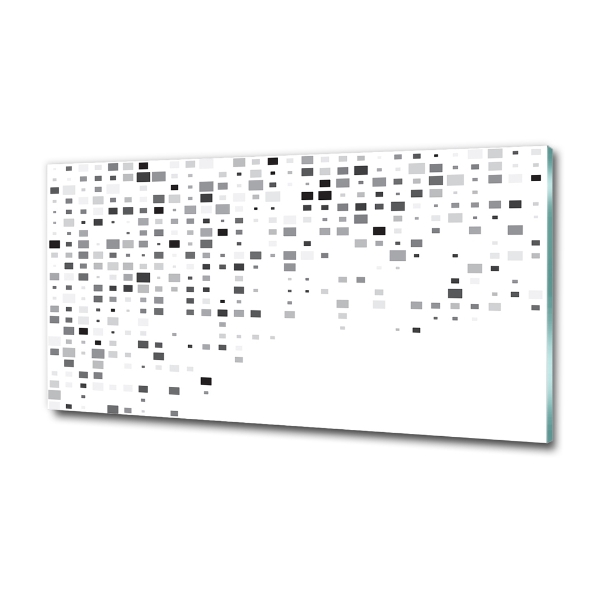 Foto en cristal de alta calidad con impresión uv horizontal Cuadrados de abstracción