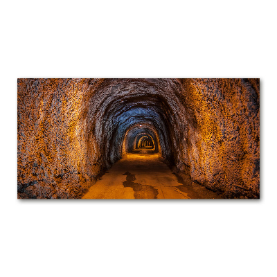 Cuadro de cristal templado moderno horizontal Túnel subterráneo