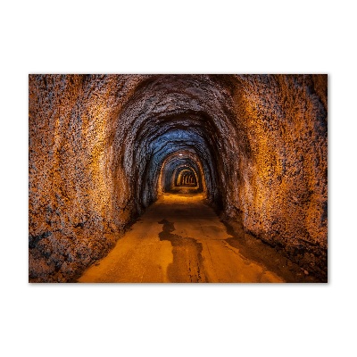 Cuadro de cristal templado moderno horizontal Túnel subterráneo