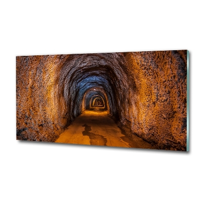 Cuadro de cristal templado moderno horizontal Túnel subterráneo