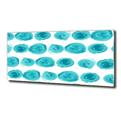 Cuadro decorativo de vidrio para salón horizontal Puntos