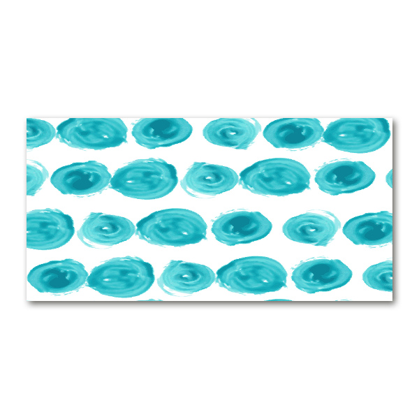 Cuadro decorativo de vidrio para salón horizontal Puntos