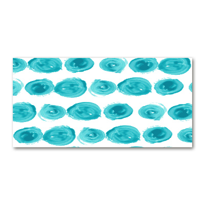 Cuadro decorativo de vidrio para salón horizontal Puntos