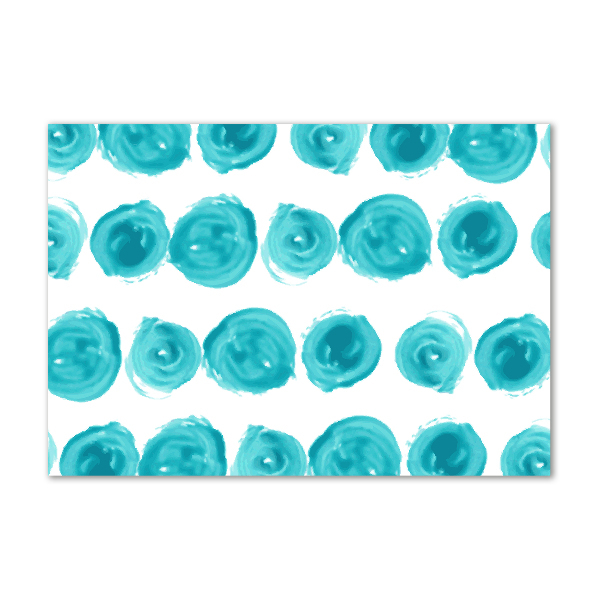 Cuadro decorativo de vidrio para salón horizontal Puntos