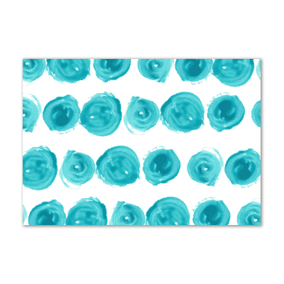 Cuadro decorativo de vidrio para salón horizontal Puntos