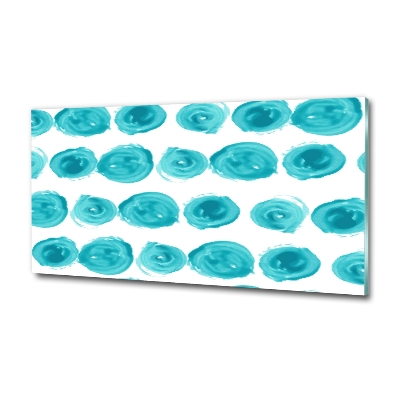 Cuadro decorativo de vidrio para salón horizontal Puntos