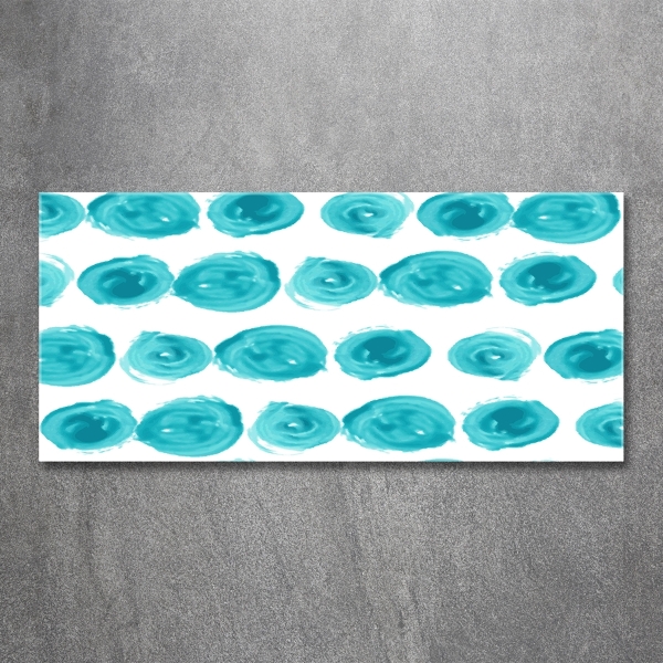 Cuadro decorativo de vidrio para salón horizontal Puntos