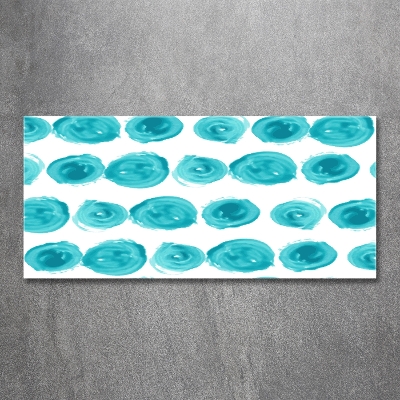 Cuadro decorativo de vidrio para salón horizontal Puntos