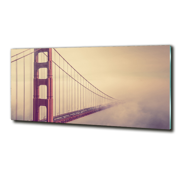 Impresión en cristal con acabado brillante horizontal Puente de San Francisco