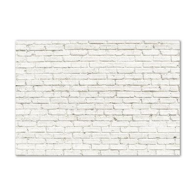 Impresión en cristal con acabado brillante horizontal pared de ladrillos