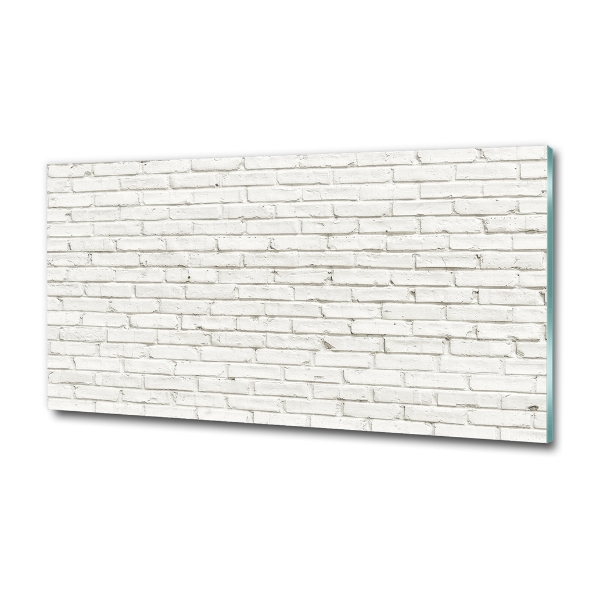 Impresión en cristal con acabado brillante horizontal pared de ladrillos