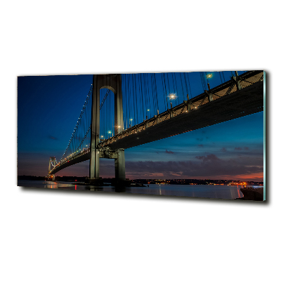 Foto en cristal de alta calidad con impresión uv horizontal Puente de Brooklyn