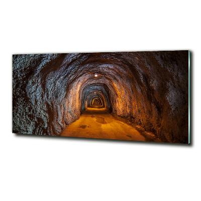 Cuadro de cristal templado moderno horizontal Túnel subterráneo