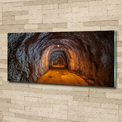 Cuadro de cristal templado moderno horizontal Túnel subterráneo