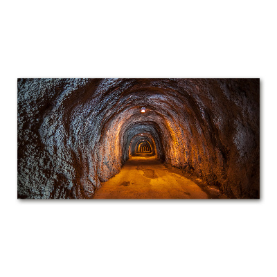 Cuadro de cristal templado moderno horizontal Túnel subterráneo